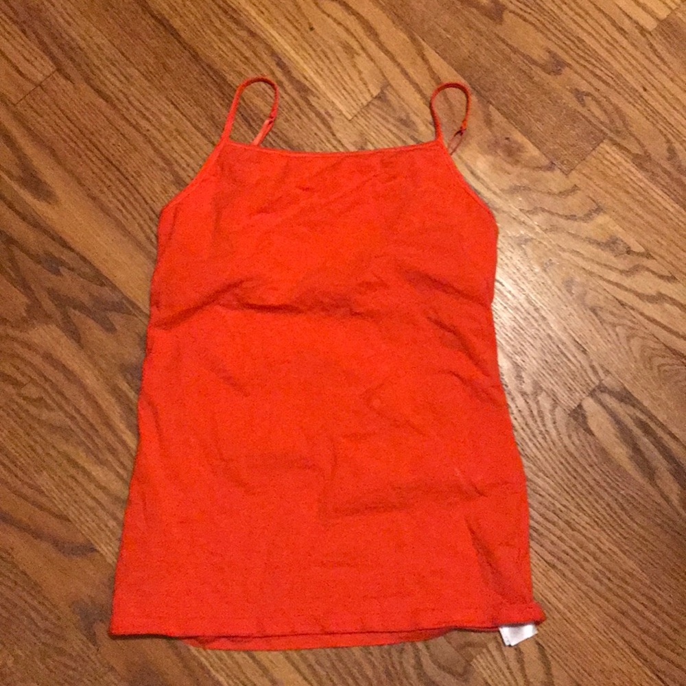 Old navy orange/red fitted tank top